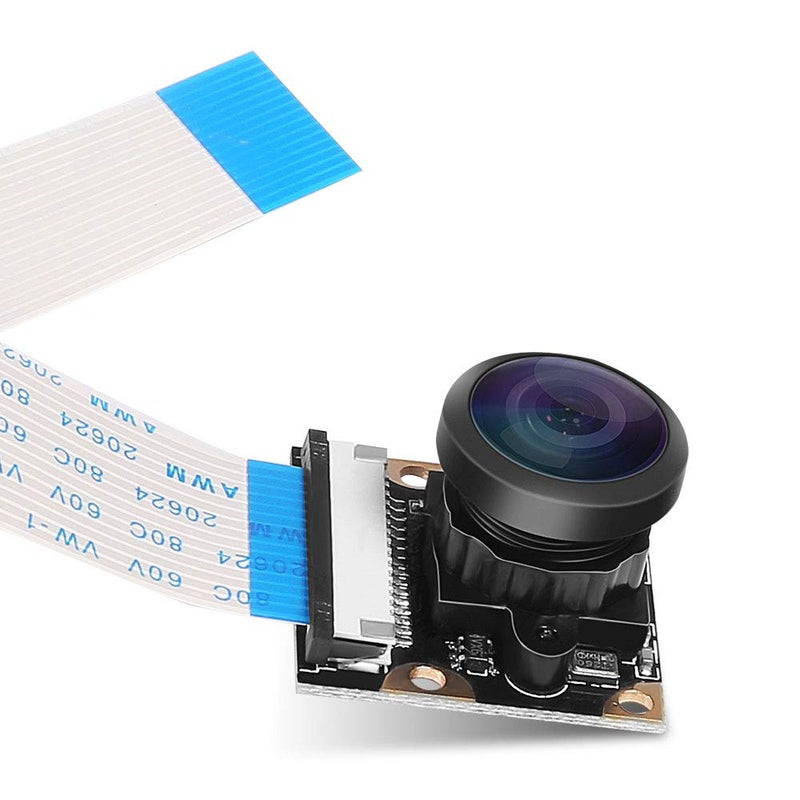 DORHEA Raspberry Pi 4 B Camera - 222 FoV Fisheye Wide Angle Webcam With Night Vision, 5 Megapixel 1080p OV5647 Video Module for Pi Model 3 A/B/B+, 2 and 3 B+ - Image 2